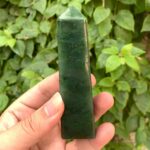 185g Beautiful Quality Green Nephrite Jade Tower