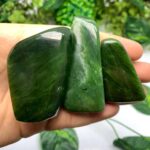 3 Pcs Beautiful Green Nephrite Jade