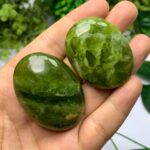 2 Pcs Best Quality Transparent Jade Palm Stone