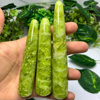 Top Quality Yellow Jade Wand, Shah Maqsood Jade Wand, Green Jade Wand, Green Polished Jade Wand, Green Jade Stone Wand, Jade Wand, Jade