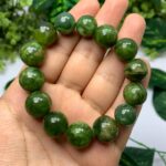 60g Beautiful Green Jade Beads Bracelet