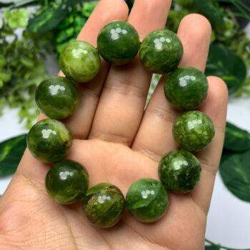 85g Beautiful Green Jade Beads Bracelet, Shah Maqsood Jade Bracelet, Green Jade Bracelet, Green Jade Stone Bracelet, Jade Beads Bracelet