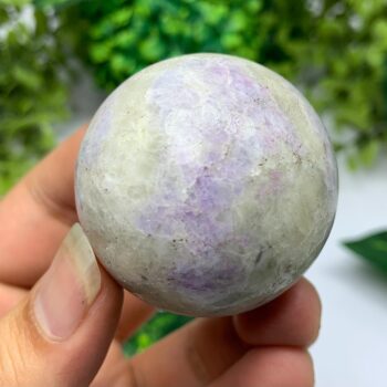 130g Beautiful UV Reactive Hackmanite Sphere, Hackmanite Ball, Purple Hackmanite Sphere, Hackamnite Crystal Sphere, Hackmanite Crystal Ball