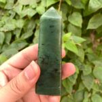 175g Beautiful Quality Green Nephrite Jade Tower
