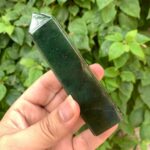 185g Beautiful Quality Green Nephrite Jade Tower