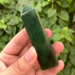 125g Beautiful Quality Green Nephrite Jade Tower