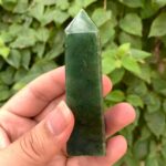 125g Beautiful Quality Green Nephrite Jade Tower