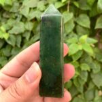 125g Beautiful Quality Green Nephrite Jade Tower